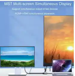 Adaptador Hdmi Dual 4k – Expande Tu Pantalla Desde Usb-c/usb-a