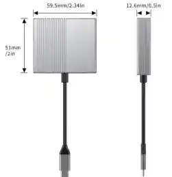 Adaptador Hdmi Dual 4k – Expande Tu Pantalla Desde Usb-c/usb-a