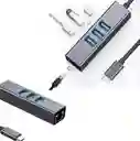 Multiplicador De Puertos Usb Alta Velocidad – Compatible Con Type-c