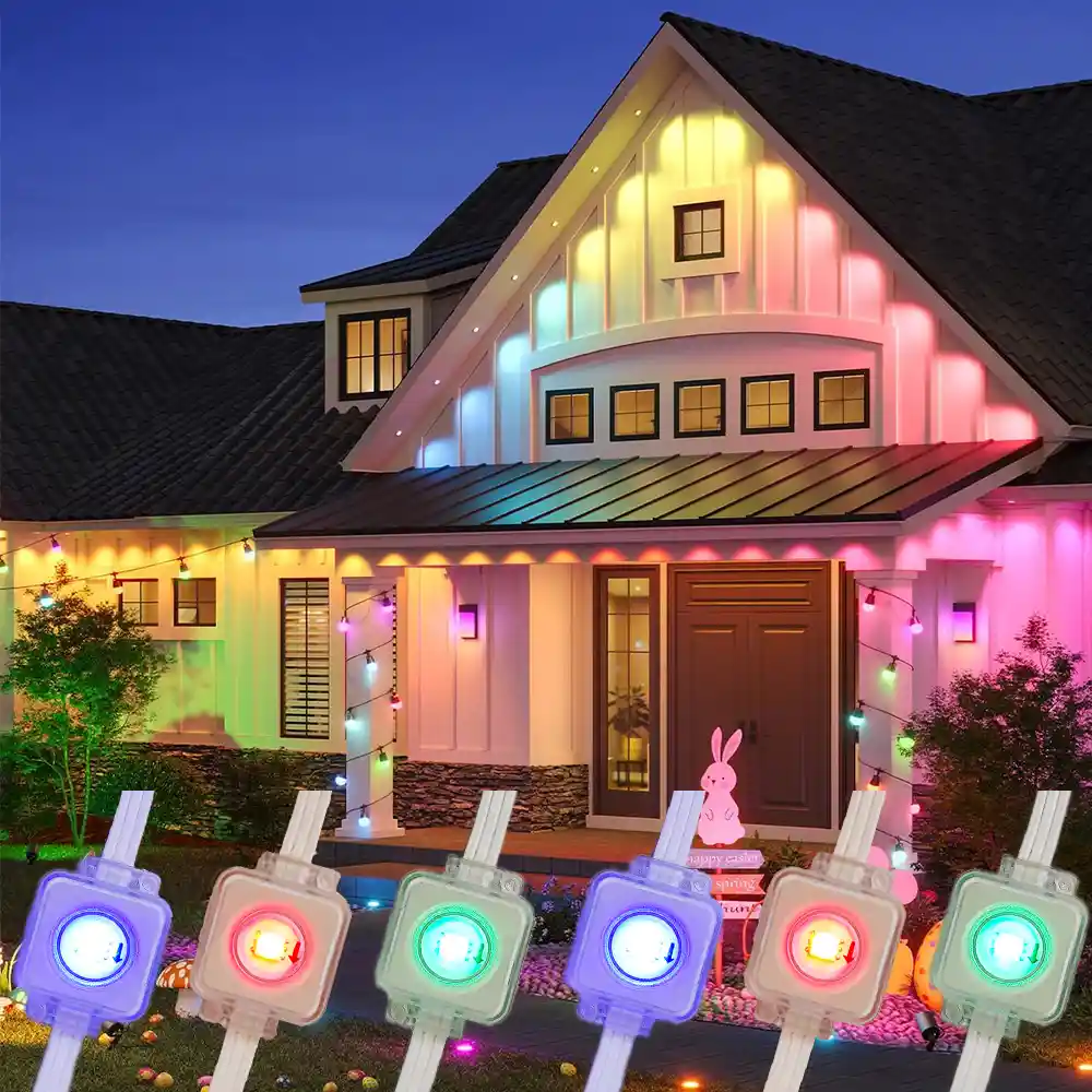 Luces Rgb Ip67 Para Exteriores 30m 60 Luces
