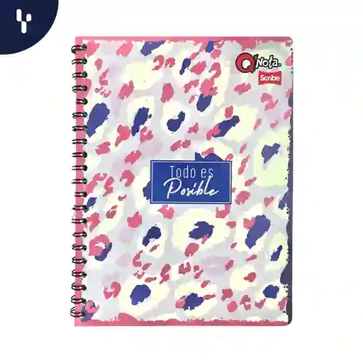 Cuaderno Qnota Escribe Línea Corriente De 80 Hojas Tamaño Grande Femenino (diferentes Motivos)