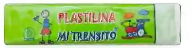 Plastilina Verde Claro En Barra 55g - Mi Trensito