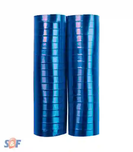 Serpentinas Holograma Azul Ray