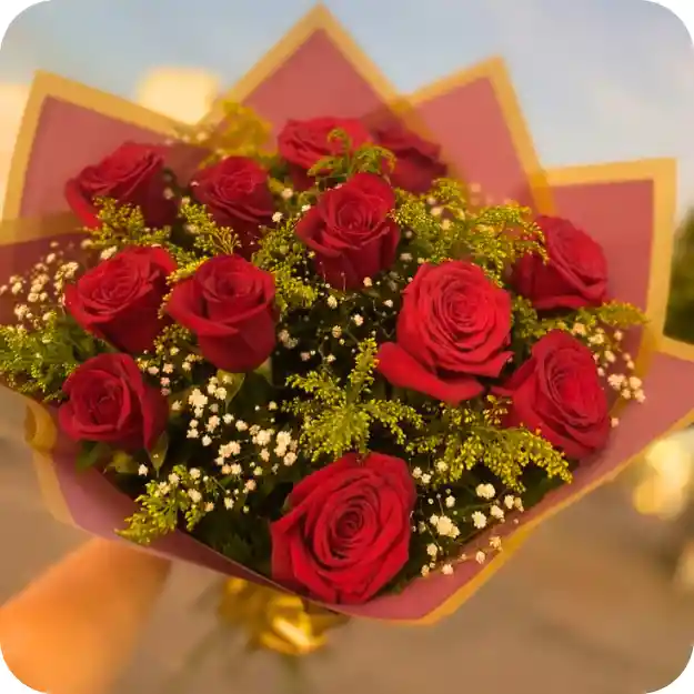 Bouquet Red De Rosas Rojas