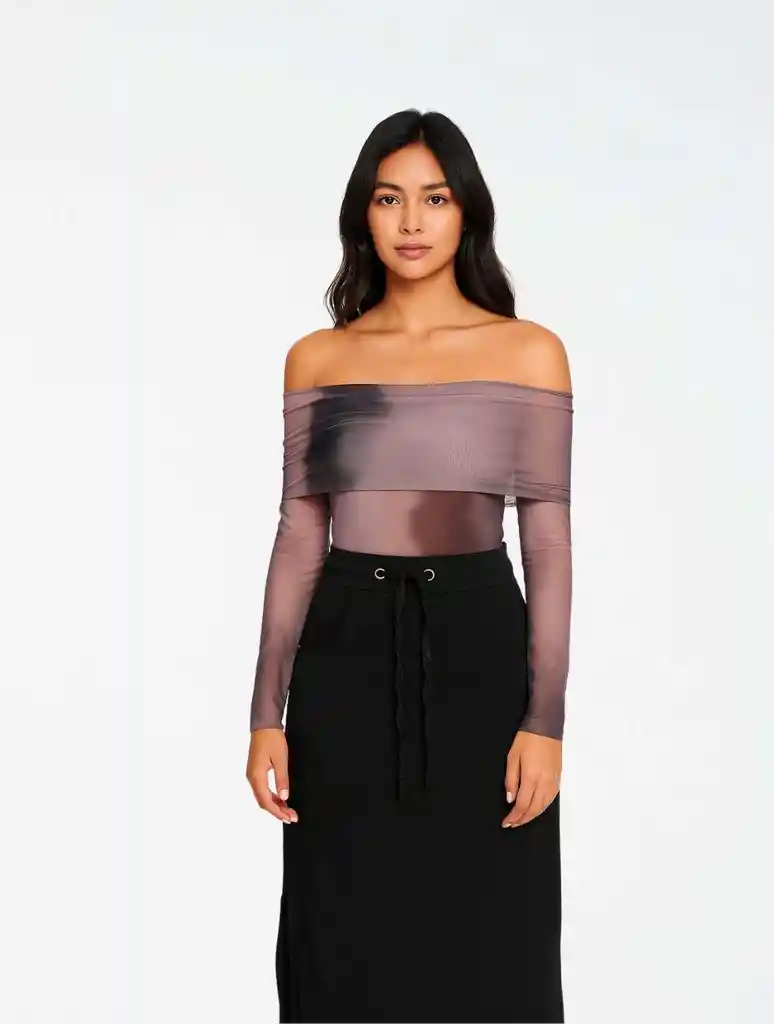Body Mesh Malla - The Saturno Morado Sm
