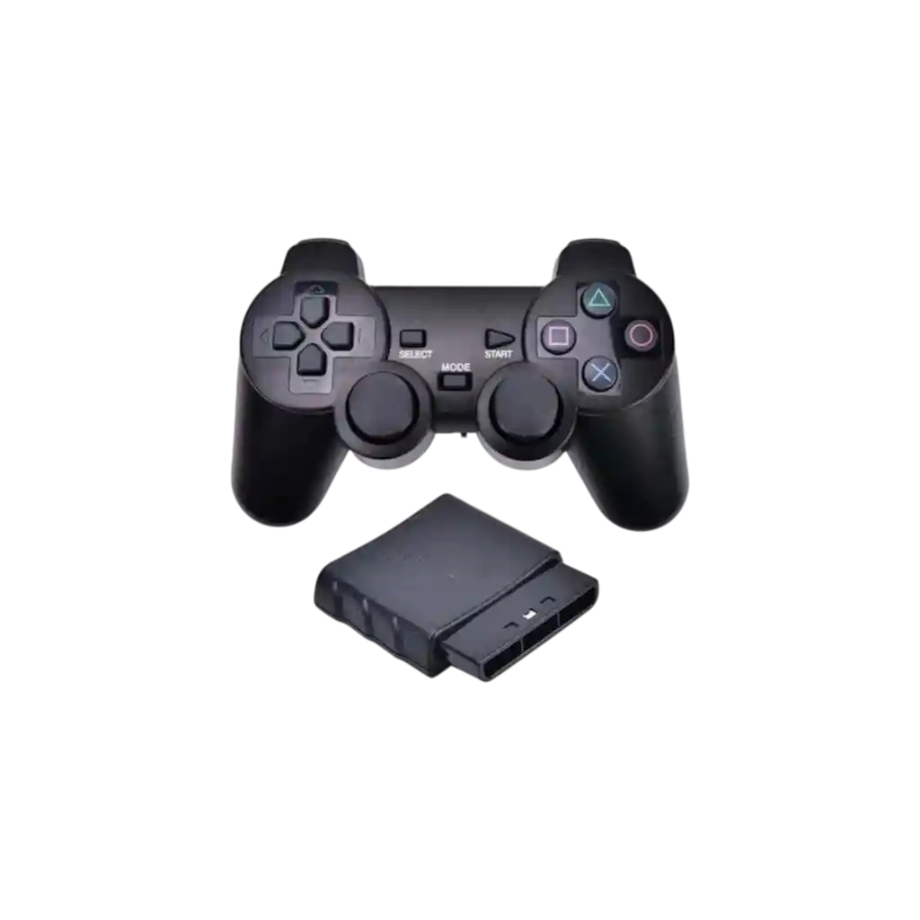 Control Inalambrico Compatible Con Playstation 2 Ps2 Color Negro