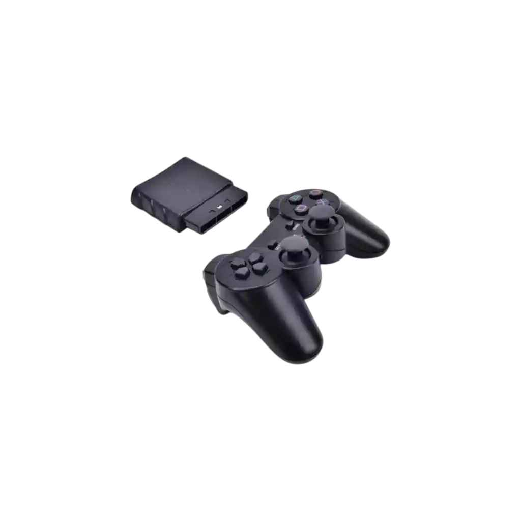 Control Inalambrico Compatible Con Playstation 2 Ps2 Color Negro