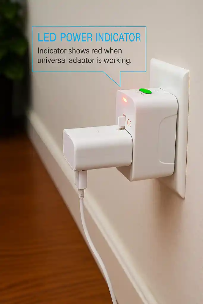 Enchufe Adaptador De Viaje Universal De Carga Mundial