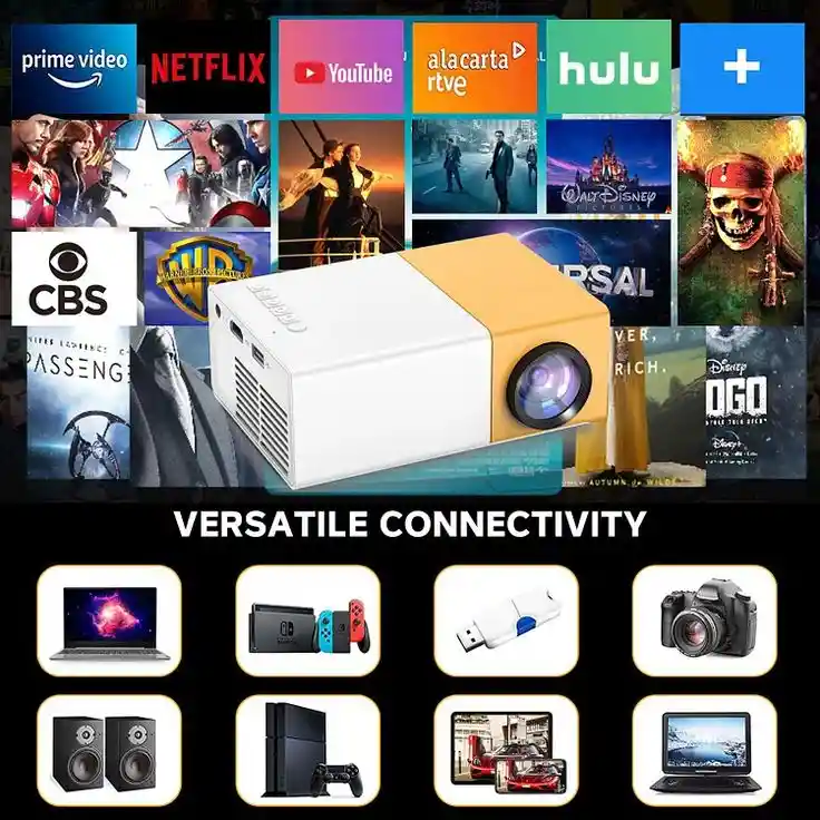 Proyector Mini Genérica Yg300 600lm Amarillo/blanco