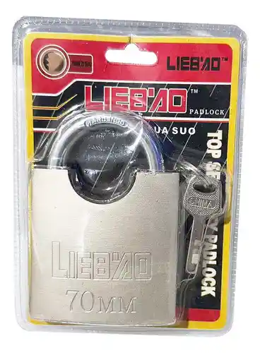 Candado De Seguridad 70mm Acero Inoxidable