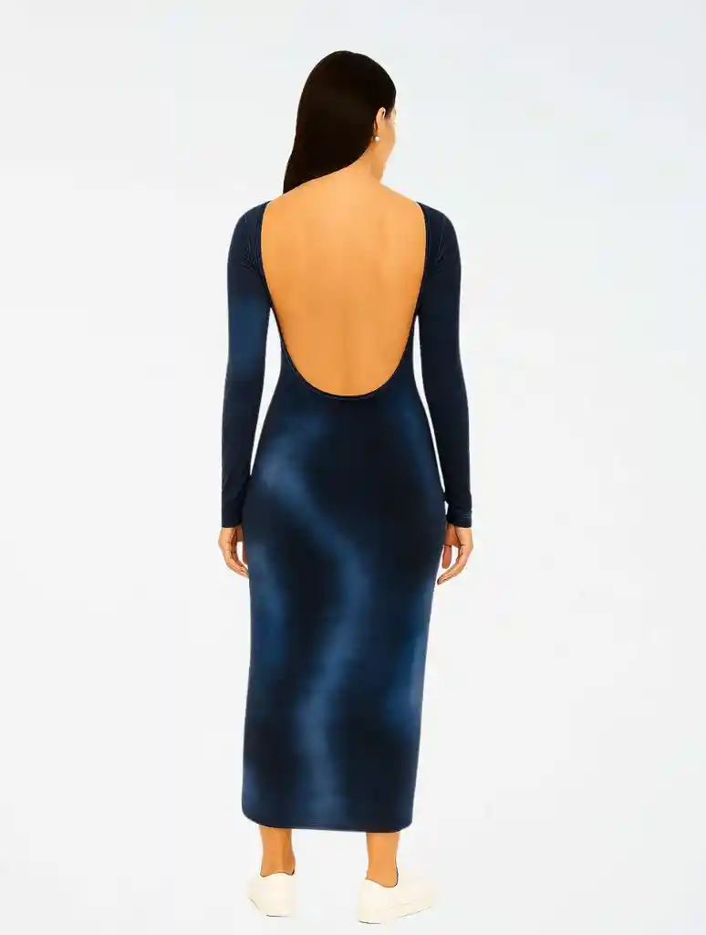 Vestido Largo Mesh - The Echo Morado Sm