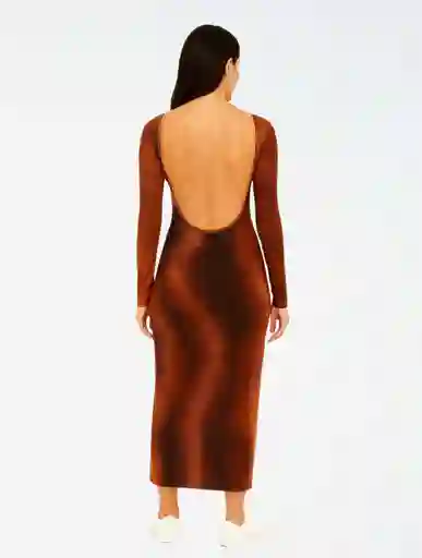 Vestido Largo Mesh - The Echo Cocoa Sm