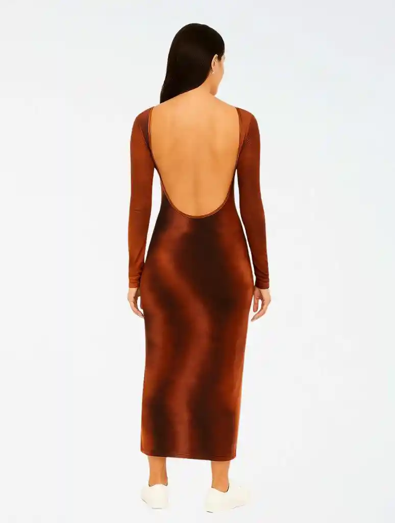 Vestido Largo Mesh - The Echo Cocoa Sm