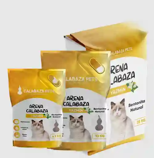 Arena Calabaza Pets 100% Bentonita 10 Kg Yazmin