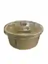 Bowl Bambú 750 C.c. Con Tapa, Contenedor Para Alimentos