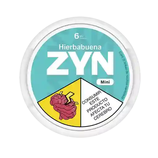 Bolsas De Nicotina Mini Zyn 6mg Hierbabuena