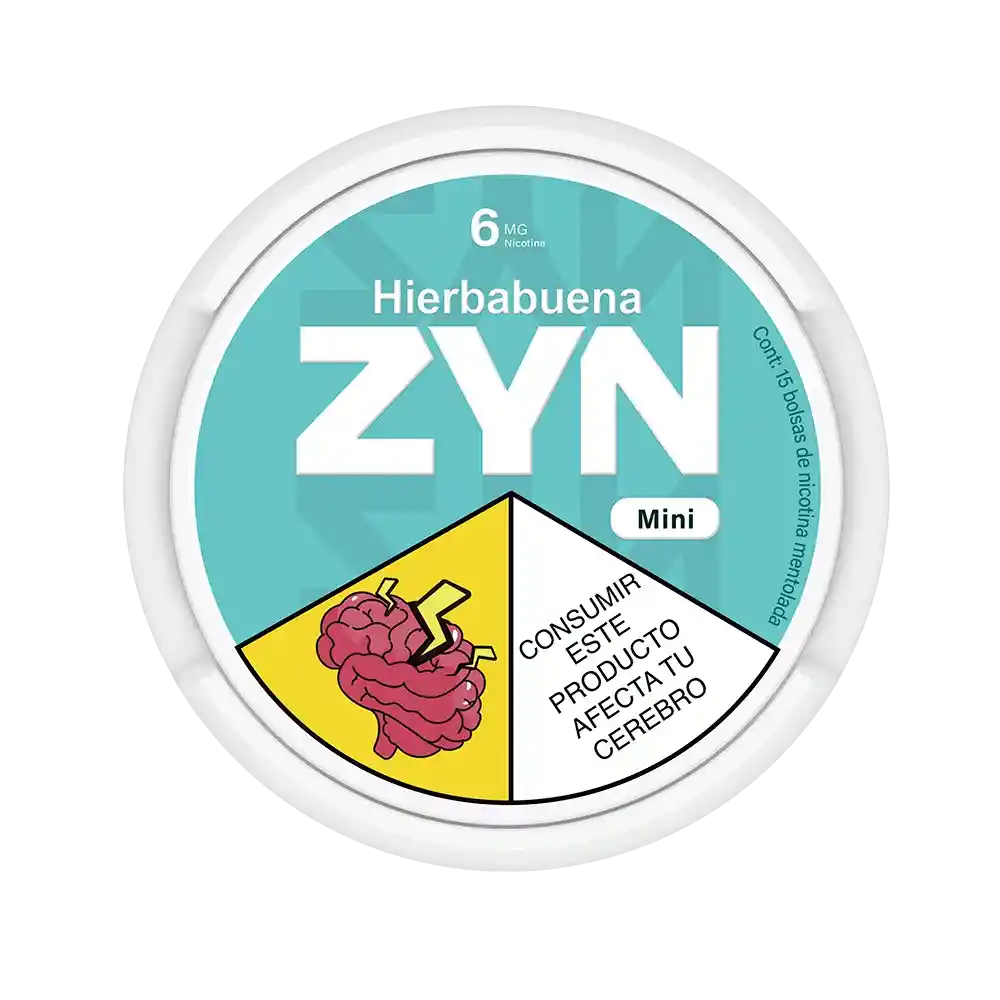 Bolsas De Nicotina Mini Zyn 6mg Hierbabuena