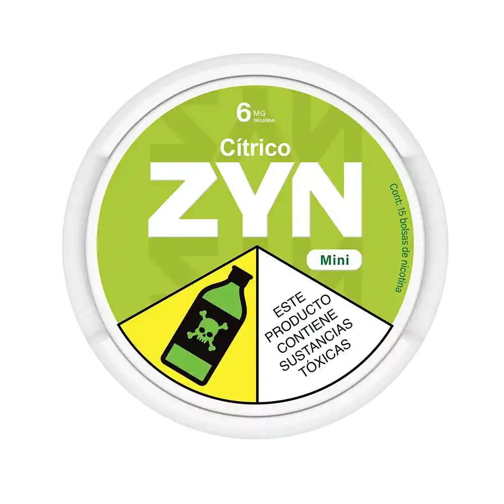 Bolsas De Nicotina Mini Zyn 6mg Citrico