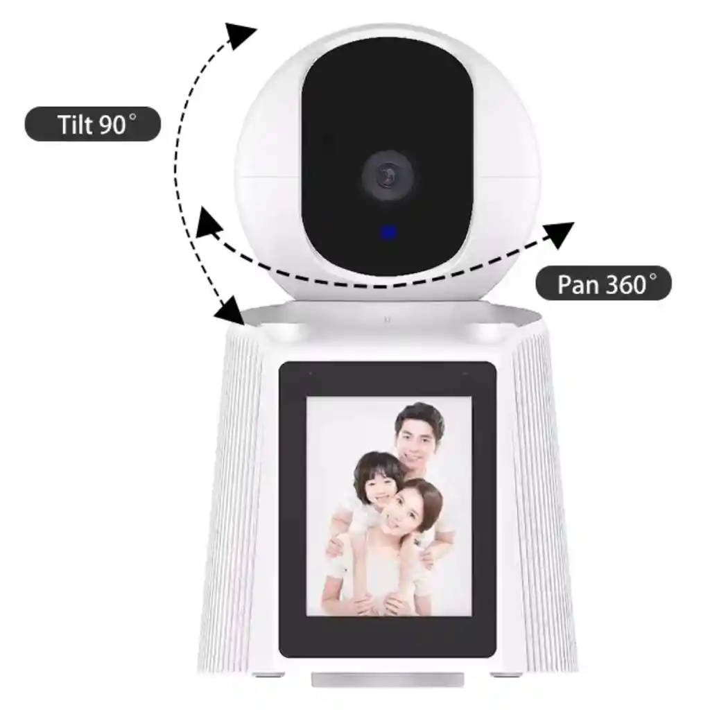 Cámara De Vigilancia 360 Wifi Con Pantalla