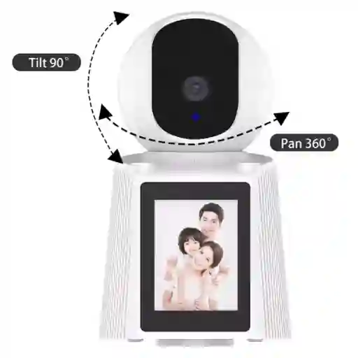 Cámara De Vigilancia 360 Wifi Con Pantalla