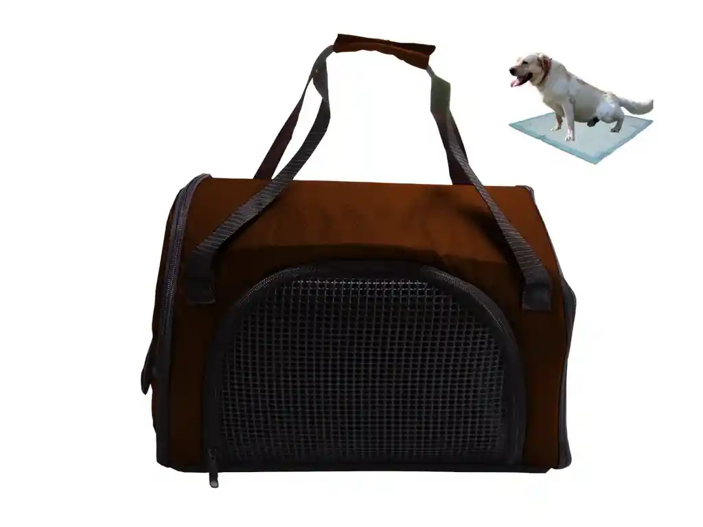 Morral Cargador Cabina Mediano + 15 Unidades De Tapetes Marron