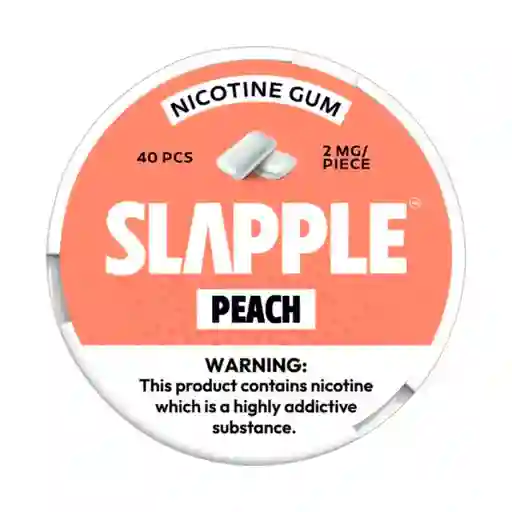 Slapple Chicles De Nicotina 2mg Peach