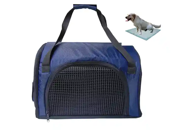 Morral Cargador Cabina Mediano + 15 Unidades De Tapetes Azul Oscuro