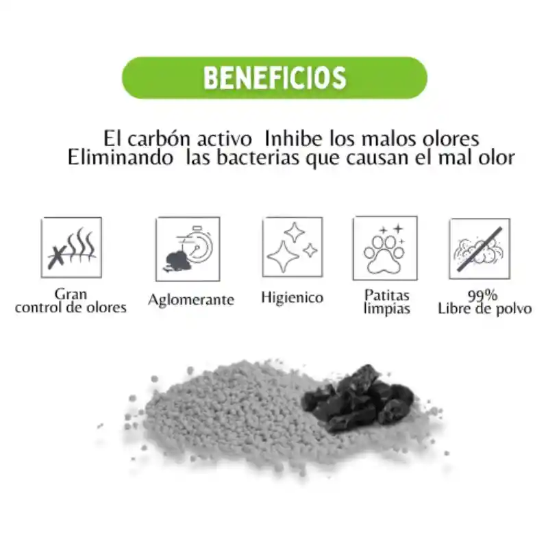 Arena Bentonita Soluble En Agua 10 Kg Carbon