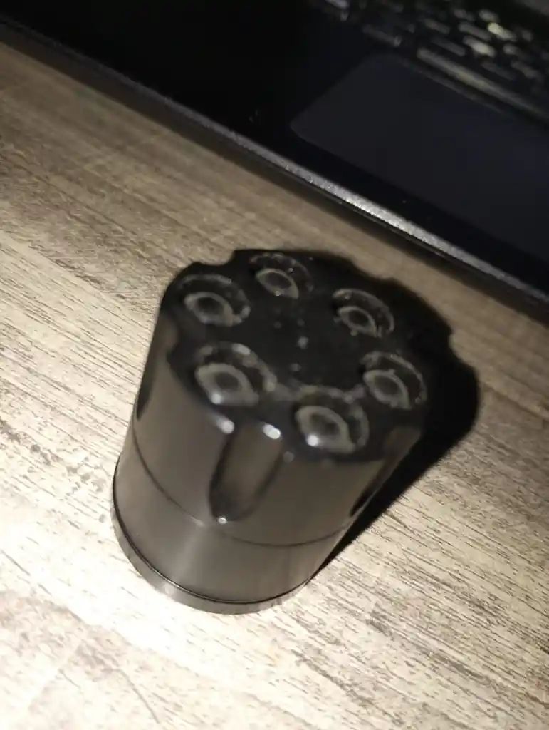 Grinder Moledor Revólver Negro Pequeño 3 Piezas