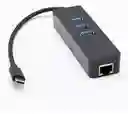 Hub Usb Tipo C 3 Puertos Usb 3.0 - 1 Ethernet Rj45