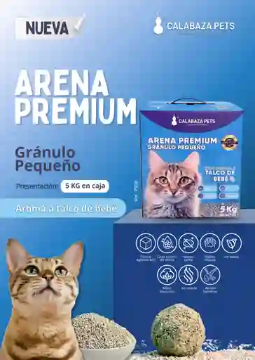 Arena Granulo Pequeño Premium 5 Kg Talco De Bebe