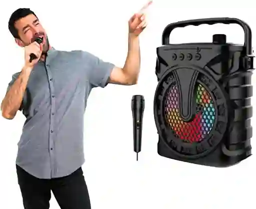 Radio Parlante Zqs6127 – 10w, Bluetooth 5.0, Usb, Fm, Luz Rgb