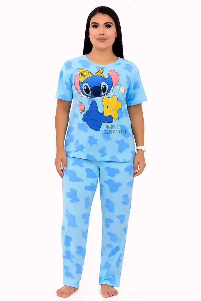 Pijama Dos Piezas Manga Corta Talla Unica