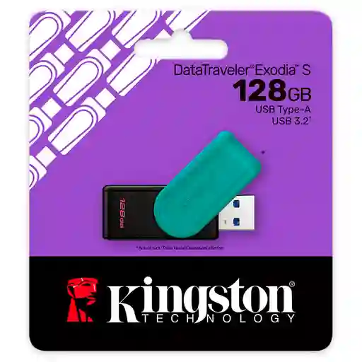 Memoria Usb 3.2 Kingston Datatraveler Exodia S 128gb (usb-a)