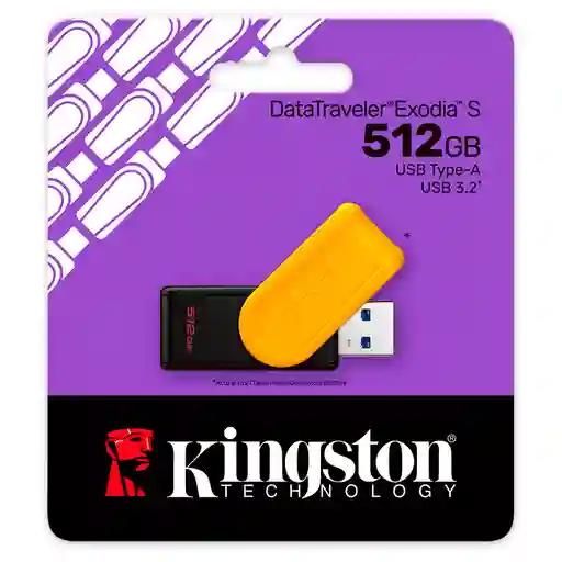 Memoria Usb 3.2 Kingston Datatraveler Exodia S 512gb (usb-a)