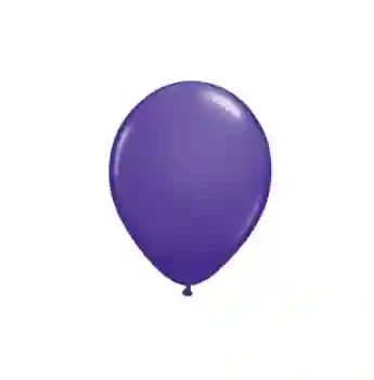Paquete Por 20 Unidades De Globos Bombas R-12 Color Morado Oscuro
