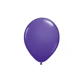 Paquete Por 20 Unidades De Globos Bombas R-12 Color Morado Oscuro