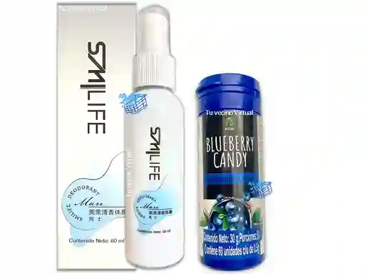 Desodorante Natural Para Hombre Hgw +caramelos De Arandanos