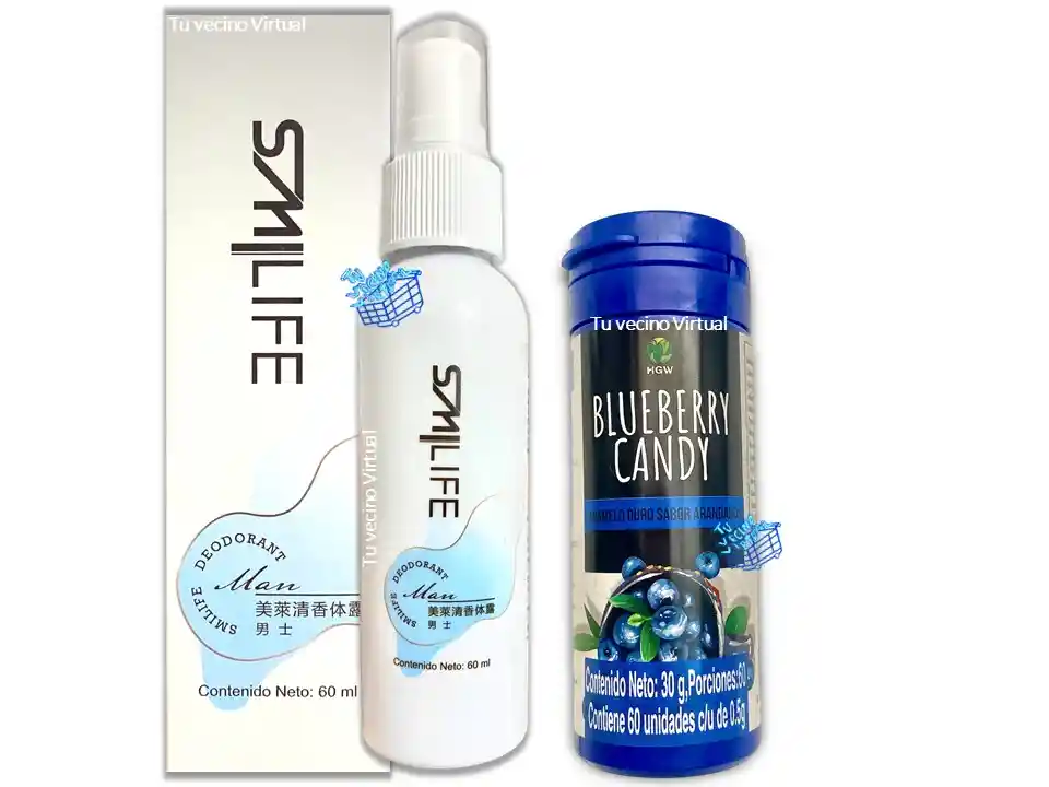 Desodorante Natural Para Hombre Hgw +caramelos De Arandanos