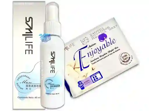 Desodorante Natural Para Hombre Hgw + Toallas Sanitarias Noche