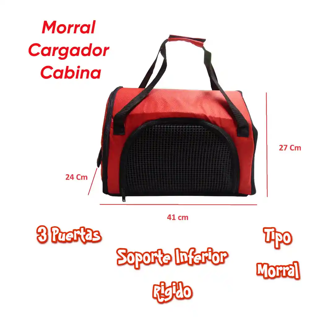 Morral Cargador Cabina Mediano + 15 Unidades De Tapetes Verde