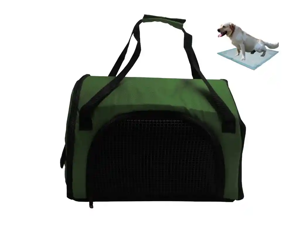 Morral Cargador Cabina Mediano + 15 Unidades De Tapetes Verde