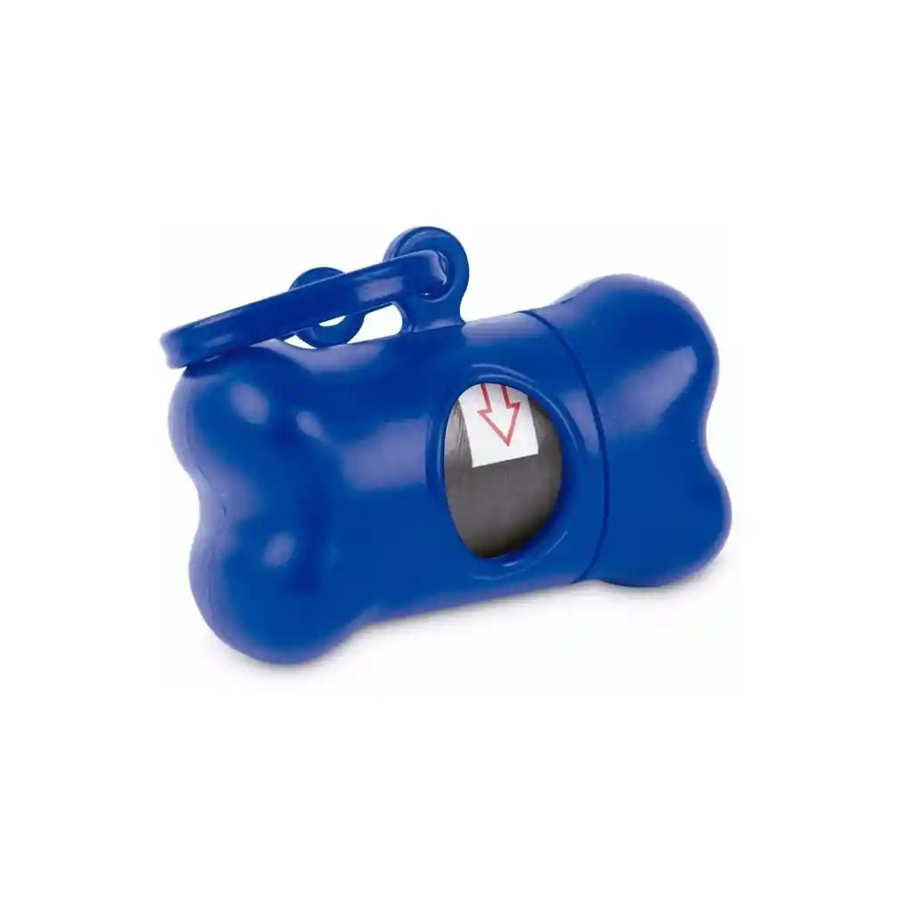 Morral Cargador Ventana Mediano + Dispensador + 20 Rollos Azul Oscuro
