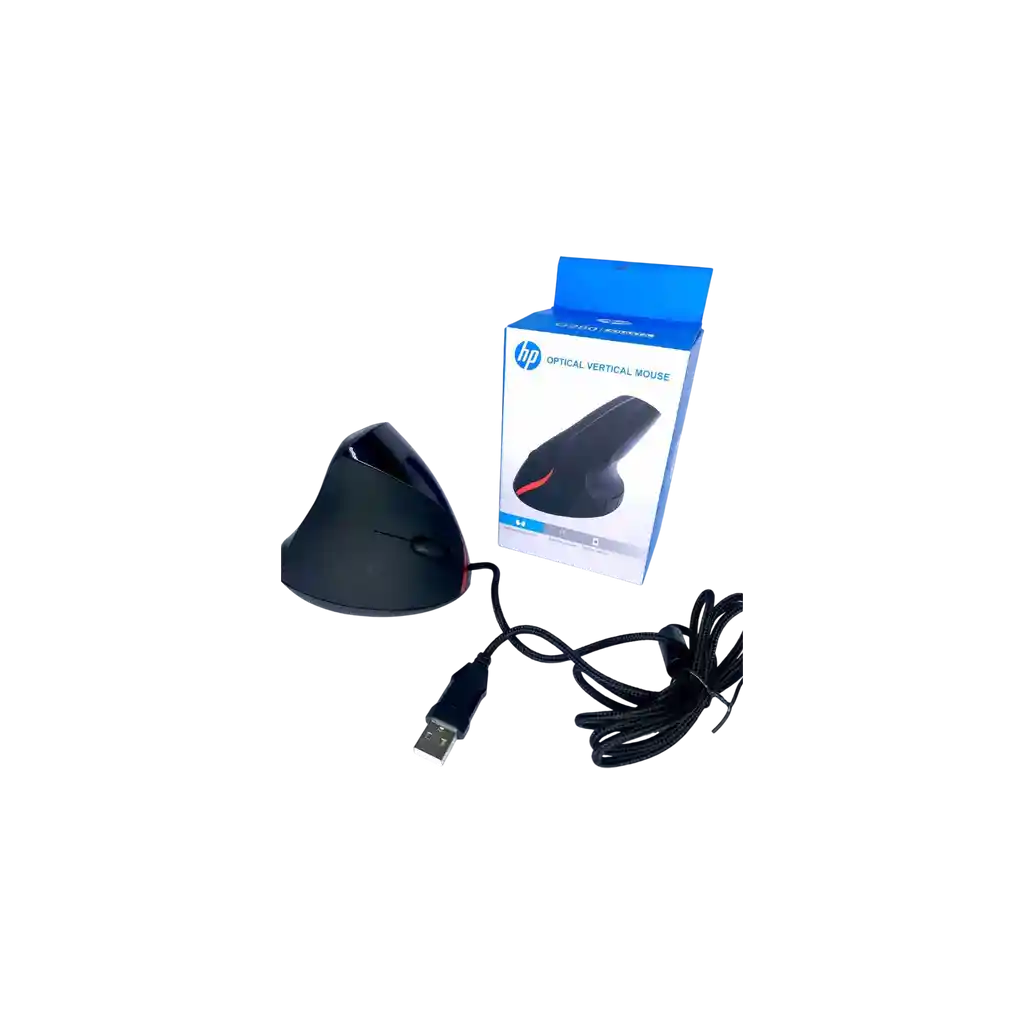 Mouse Hp Alambrico Vertical De Cable