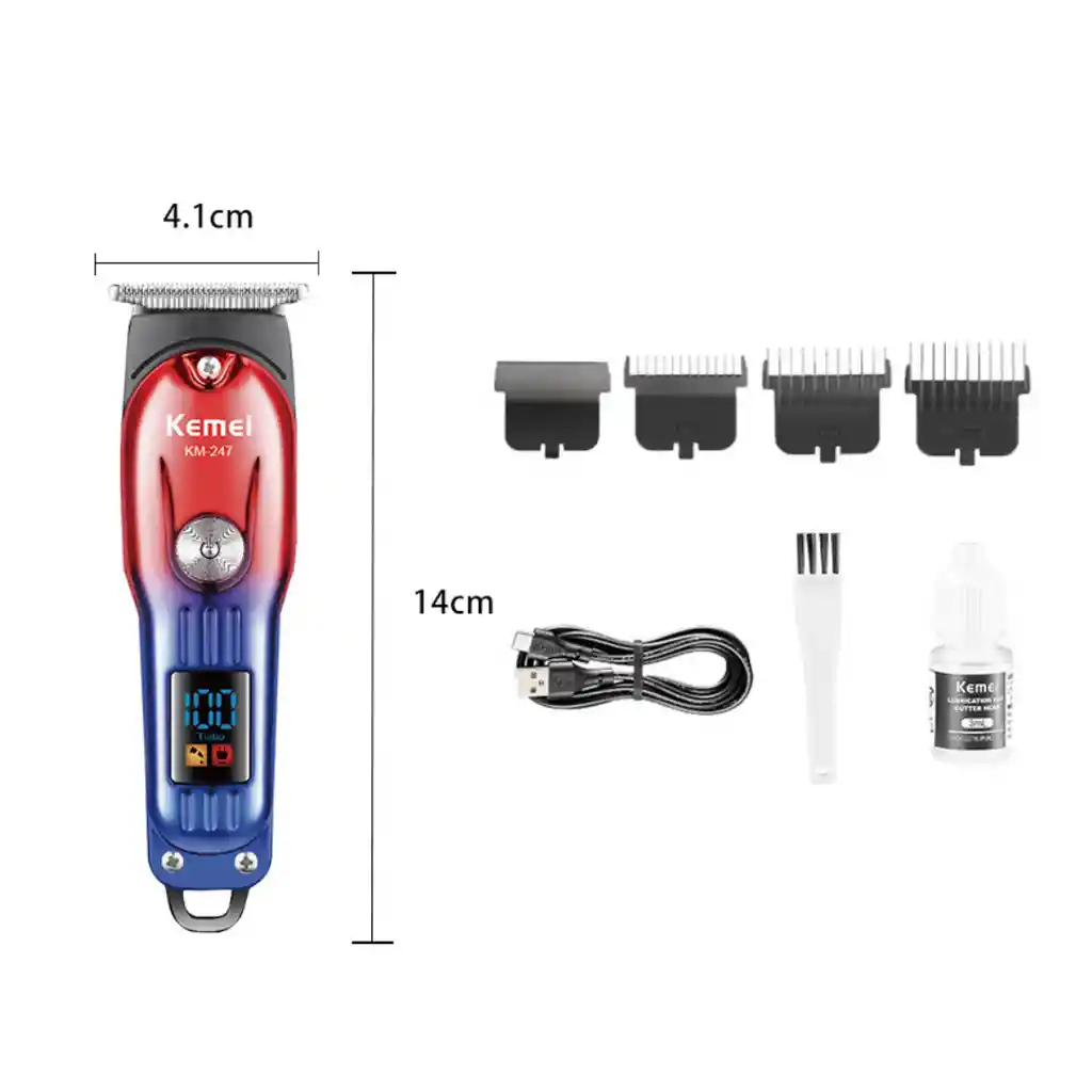 Máquina De Corte Kemei Km-247 Con Pantalla Led