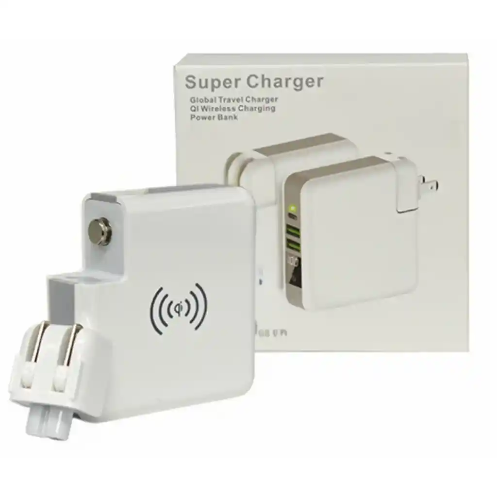 Power Bank Bateria Portatil 6700 Mah 3 En 1 Carga Inalambrica