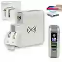 Power Bank Bateria Portatil 6700 Mah 3 En 1 Carga Inalambrica