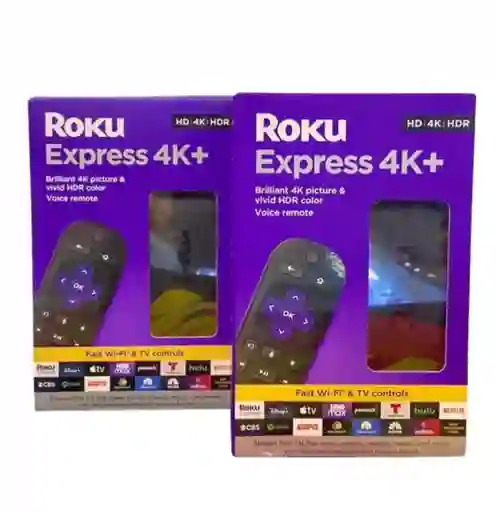 Reproductor De Streaming Roku Express 4k+ Con Control Remoto Y Voz