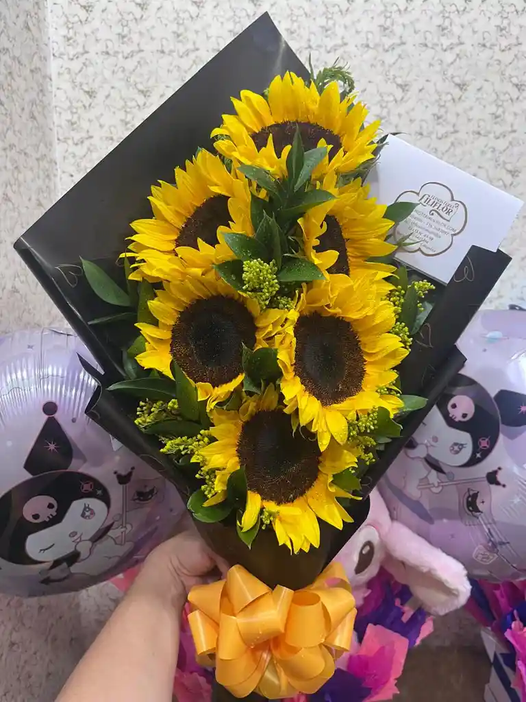 Ramo De 6 Girasoles En Escalera