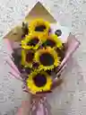 Ramo De 6 Girasoles En Escalera